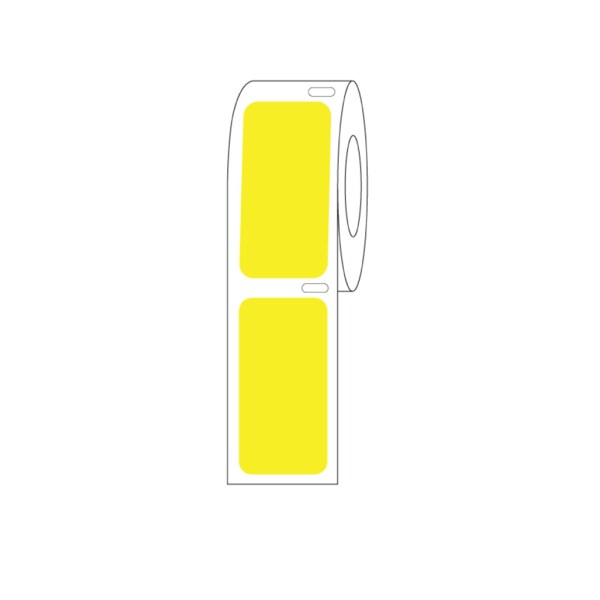 Direct Thermal Cryo Label 38x19mm for Lg Vials/Tubes Yellow Roll Form
